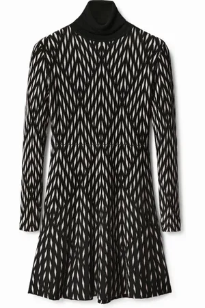 Desigual Dames, Jurken, Zwart, Maat: XS Viscose