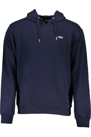 Fila Heren, Sweatshirts & Hoodies, Blauw, Maat: 2XL Katoen