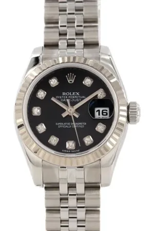 Rolex Dames, Pre-owned, Zwart, Maat: ONE Size