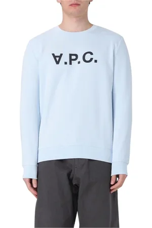 A.P.C. Heren, Sweatshirts & Hoodies, Blauw, Maat: S Katoen