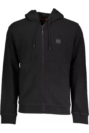 HUGO BOSS Heren, Sweatshirts & Hoodies, Zwart, Maat: L Katoen