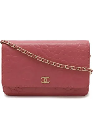 CHANEL Dames, Pre-owned, Roze, Maat: ONE Size Leer