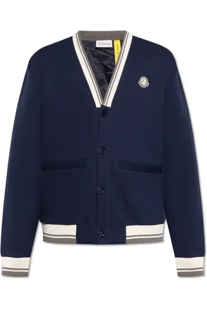 Moncler Heren, Jassen, Blauw, Maat: L Katoen