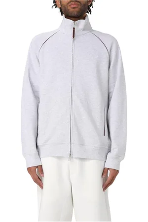 Brunello Cucinelli Heren, Sweatshirts & Hoodies, Grijs, Maat: M Katoen