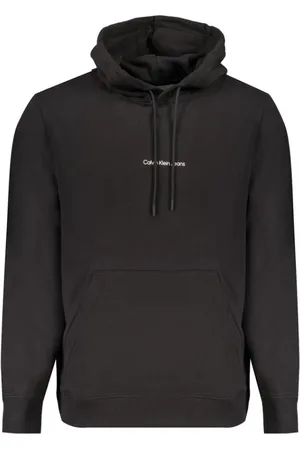 Calvin Klein Heren, Sweatshirts & Hoodies, Zwart, Maat: S Katoen