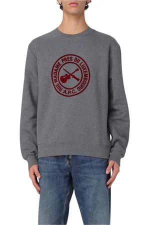 A.P.C. Heren, Sweatshirts & Hoodies, Grijs, Maat: M Katoen