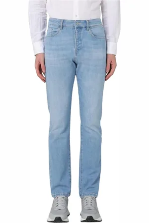 HUGO BOSS Heren, Jeans, Blauw, Maat: W33 Katoen