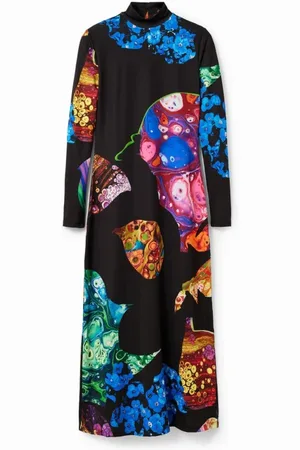Desigual Dames, Jurken, Veelkleurig, Maat: S Poliester
