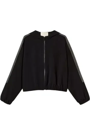 Twin-Set Dames, Sweatshirts & Hoodies, Zwart, Maat: S