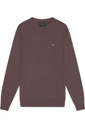 Lyle & Scott Heren, Truien, Paars, Maat: M Katoen