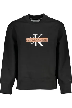 Calvin Klein Heren, Sweatshirts & Hoodies, Zwart, Maat: S Fleece