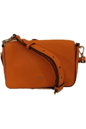 Fendi Dames, Pre-owned, Oranje, Maat: ONE Size Leer