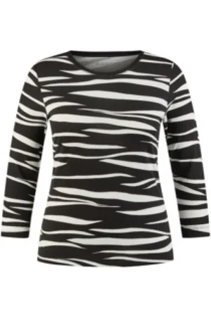 Rabe Dames, Tops, Zwart, Maat: L