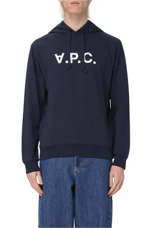 A.P.C. Heren, Sweatshirts & Hoodies, Blauw, Maat: L Katoen