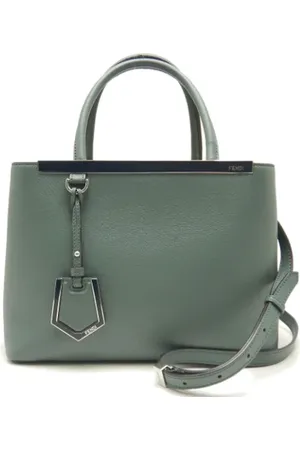 Fendi Dames, Pre-owned, Groen, Maat: ONE Size Leer