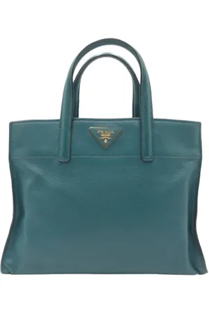 Prada Dames, Pre-owned, Groen, Maat: ONE Size Leer