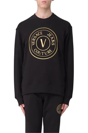 VERSACE Heren, Sweatshirts & Hoodies, Zwart, Maat: M Katoen