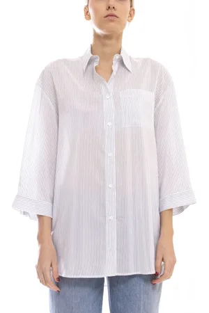 PESERICO SIGN Dames, Blouses & Shirts, Blauw, Maat: 2XS