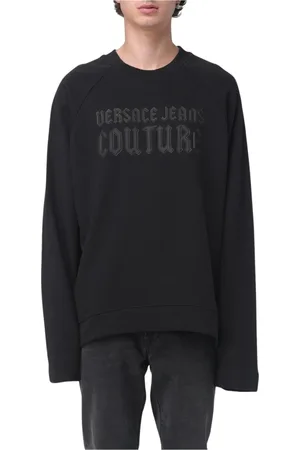 VERSACE Heren, Sweatshirts & Hoodies, Zwart, Maat: S Katoen