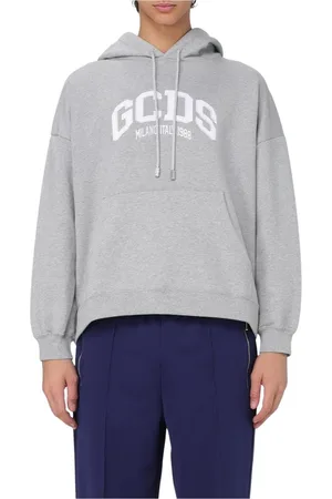GCDS Heren, Sweatshirts & Hoodies, Grijs, Maat: M Katoen