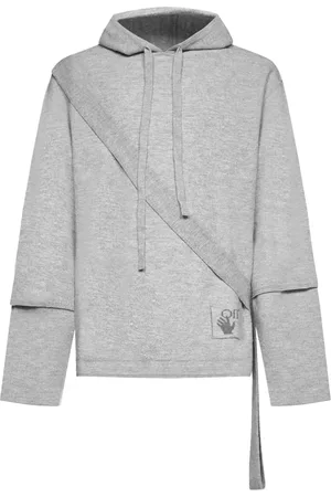 OFF-WHITE Heren, Sweatshirts & Hoodies, Grijs, Maat: XS Wol
