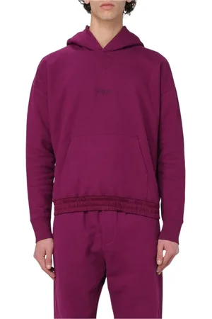 Saint Laurent Heren, Sweatshirts & Hoodies, Roze, Maat: M Katoen