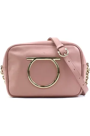 Salvatore Ferragamo Dames, Pre-owned, Roze, Maat: ONE Size Leer