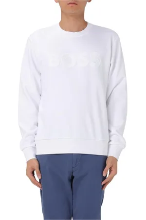 HUGO BOSS Heren, Sweatshirts & Hoodies, Wit, Maat: S Katoen