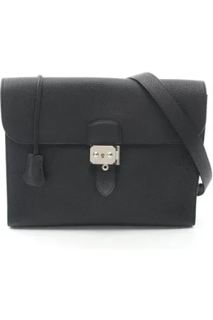Hermès Dames, Pre-owned, Zwart, Maat: ONE Size Leer