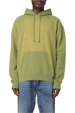 J.W.Anderson Heren, Sweatshirts & Hoodies, Groen, Maat: L Katoen