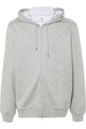 Brunello Cucinelli Heren, Sweatshirts & Hoodies, Grijs, Maat: L Kasjmier