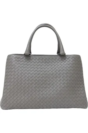 Bottega Veneta Dames, Pre-owned, Grijs, Maat: ONE Size Leer