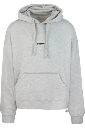 BONSAI Heren, Sweatshirts & Hoodies, Grijs, Maat: L Katoen
