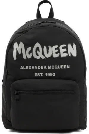 Alexander McQueen Heren, Tassen, Zwart, Maat: ONE Size Poliester