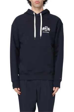 Tommy Hilfiger Heren, Sweatshirts & Hoodies, Blauw, Maat: L Katoen