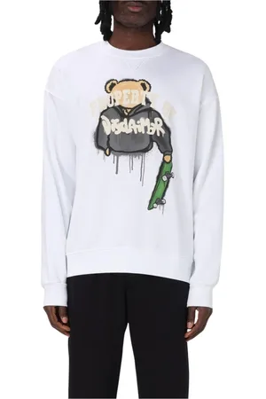 DISCLAIMER Heren, Sweatshirts & Hoodies, Wit, Maat: L Katoen