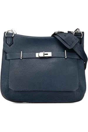 Hermès Dames, Pre-owned, Blauw, Maat: ONE Size Leer