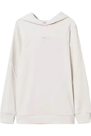 Twin-Set Dames, Sweatshirts & Hoodies, Wit, Maat: XS Katoen