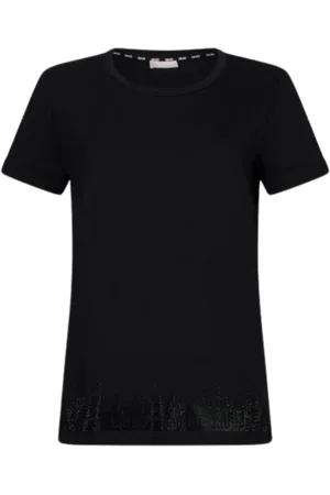 Liu Jo Dames, Tops, Zwart, Maat: XL Katoen