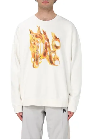 Palm Angels Heren, Sweatshirts & Hoodies, Wit, Maat: M Lame