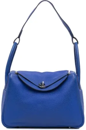 Hermès Dames, Pre-owned, Blauw, Maat: ONE Size Leer