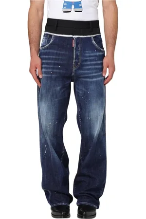 Dsquared2 Heren, Jeans, Blauw, Maat: M Katoen