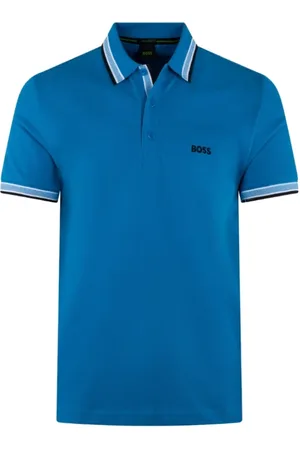HUGO BOSS Heren, Tops, Blauw, Maat: S Katoen