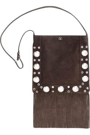 VALENTINO GARAVANI Dames, Tassen, Bruin, Maat: ONE Size Suède