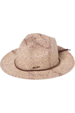 Borsalino Heren, Accessoires, Bruin, Maat: 55 CM Leer