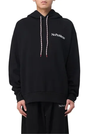 ARIES Heren, Sweatshirts & Hoodies, Zwart, Maat: S Katoen