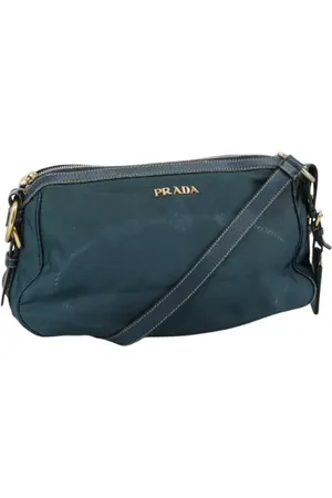 Prada Dames, Pre-owned, Blauw, Maat: ONE Size Nylon