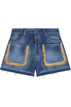 Dsquared2 Dames, Korte broeken, Blauw, Maat: 3XS Katoen