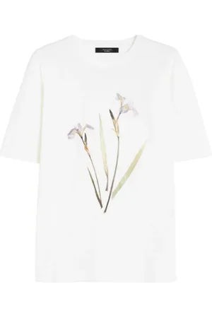 Max Mara Dames, Tops, Wit, Maat: S Katoen