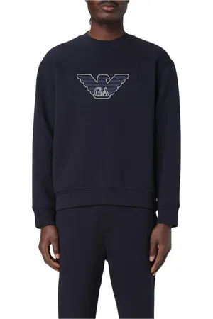 Emporio Armani Heren, Sweatshirts & Hoodies, Blauw, Maat: M